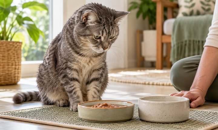 gato renal não quer comer