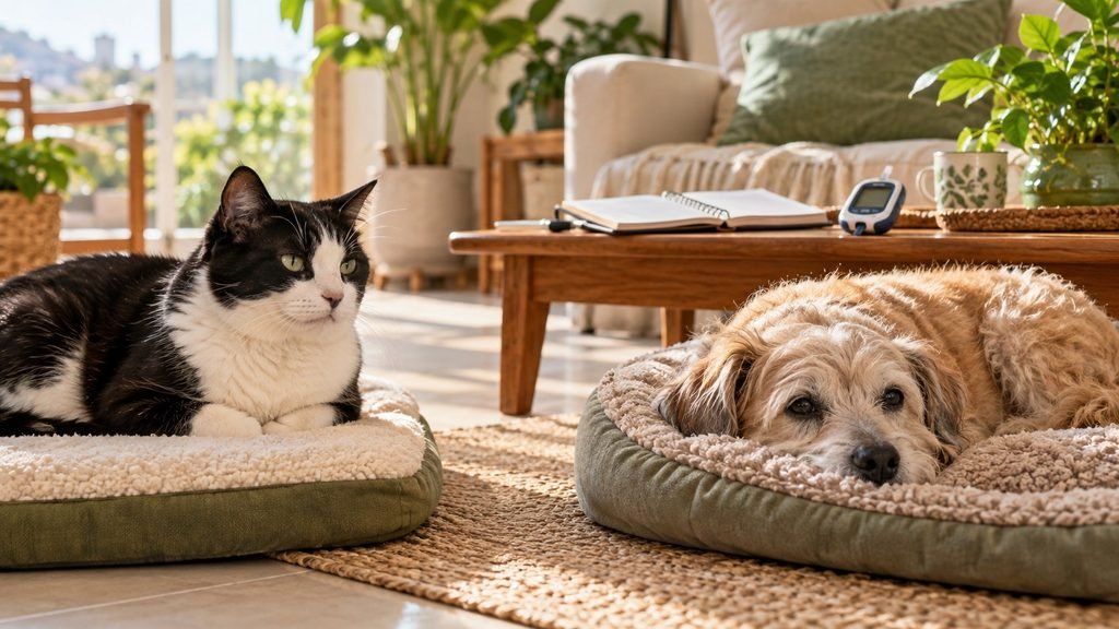 diabetes em cães e gatos idosos